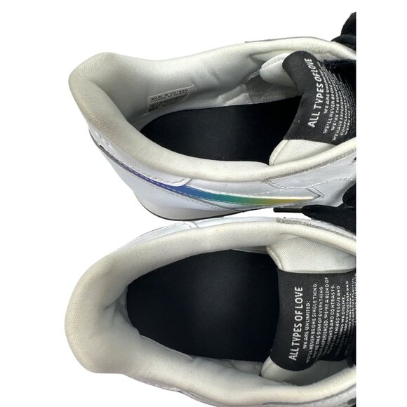 Reebok Classic Pride Edition Sneakers White W/ Rainbow Stripes Men's Size 8 - Picture 10 of 14